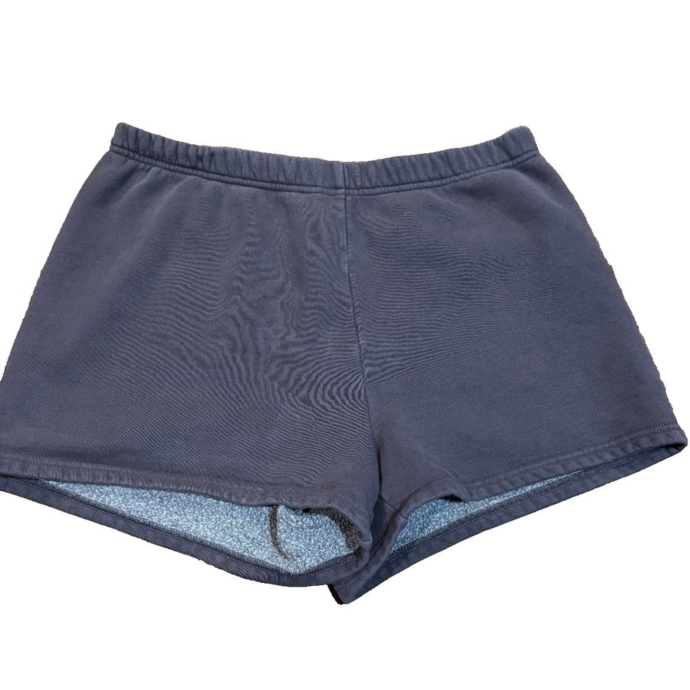 Aritzia TNA Sweatfleece Shorts Womens' Med purple grey cozy cotton fleece pullon